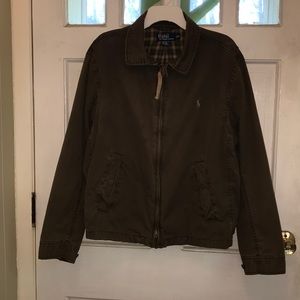 Men’s Polo cargo jacket. Army green. Size XL